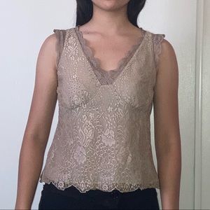 ANN TAYLOR vintage lace blouse